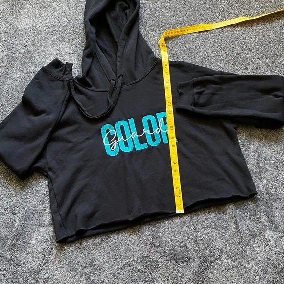 Bella Canvas Black Hoodie with Blue Graphic - Picture 6 of 7